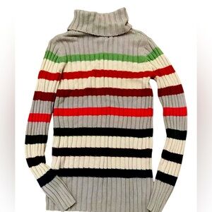 Sonoma Striped Turtleneck Sweater Size Large